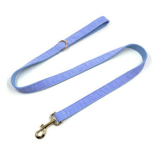 Load image into Gallery viewer, Ocean Blue Corduroy Dog Leash - Petponia