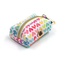 Load image into Gallery viewer, I Woof You Dog Walking Set - Dog Collar, Bow, Leash, Waste Bag Holder - Petponia