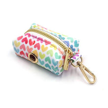 Load image into Gallery viewer, I Woof You Dog Walking Set - Dog Collar, Bow, Leash, Waste Bag Holder - Petponia