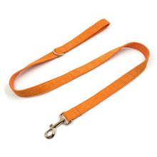 Load image into Gallery viewer, Sunrise Orange Corduroy Dog Leash - Petponia