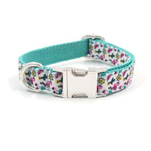 Load image into Gallery viewer, Flamingo Adventures Dog Collar with a Bowtie - Petponia
