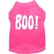 Load image into Gallery viewer, Boo! Pet Shirt - XS / Bright Pink - Small / Bright Pink - Medium / Bright Pink - Large / Bright Pink - XL / Bright Pink - XXL / Bright Pink - XXXL / Bright Pink - 4XL / Bright Pink - 5XL / Bright Pink - 6XL / Bright Pink
