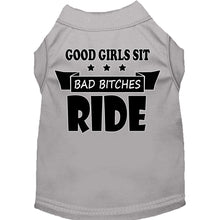Load image into Gallery viewer, Bitches Ride Screen Print Pet Shirt - Petponia