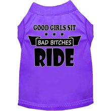 Load image into Gallery viewer, Bitches Ride Screen Print Pet Shirt - Petponia