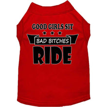 Load image into Gallery viewer, Bitches Ride Screen Print Pet Shirt - Petponia