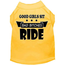 Load image into Gallery viewer, Bitches Ride Screen Print Pet Shirt - Petponia