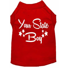 Load image into Gallery viewer, 'Your State' Boy Custom Dog Shirt - Petponia