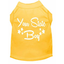 Load image into Gallery viewer, 'Your State' Boy Custom Dog Shirt - Petponia