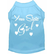 Load image into Gallery viewer, 'Your State' Girl Custom Dog Shirt - Petponia