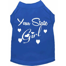 Load image into Gallery viewer, 'Your State' Girl Custom Dog Shirt - Petponia