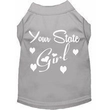 Load image into Gallery viewer, 'Your State' Girl Custom Dog Shirt - Petponia