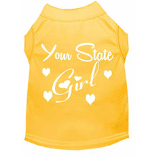 Load image into Gallery viewer, 'Your State' Girl Custom Dog Shirt - Petponia