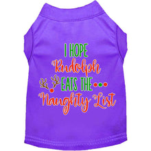 Load image into Gallery viewer, Hope Rudolph Eats Naughty List Pet Shirt - Purple / XS - Purple / Small - Purple / Medium - Purple / Large - Purple / XL - Purple / XXL - Purple / XXXL - Purple / 4XL - Purple / 5XL - Purple / 6XL
