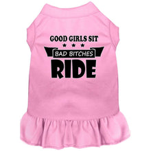Load image into Gallery viewer, Bitches Ride Screen Print Dog Dress - Petponia