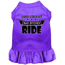 Load image into Gallery viewer, Bitches Ride Screen Print Dog Dress - Petponia