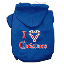 Load image into Gallery viewer, I Heart Christmas Dog Hoodie - Petponia
