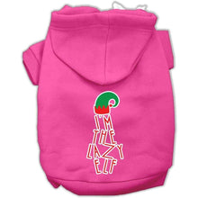 Load image into Gallery viewer, Lazy Elf Pet Hoodie - Bright Pink / XS - Bright Pink / Small - Bright Pink / Medium - Bright Pink / Large - Bright Pink / XL - Bright Pink / XXL - Bright Pink / XXXL - Bright Pink / 4XL - Bright Pink / 5XL - Bright Pink / 6XL
