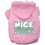 Load image into Gallery viewer, Nice until proven Naughty Pet Hoodie - Light Pink / XS - Light Pink / Small - Light Pink / Medium - Light Pink / Large - Light Pink / XL - Light Pink / XXL - Light Pink / XXXL - Light Pink / 4XL - Light Pink / 5XL - Light Pink / 6XL
