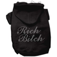 Load image into Gallery viewer, Rich Bitch Rhinestone Hoodies - Petponia