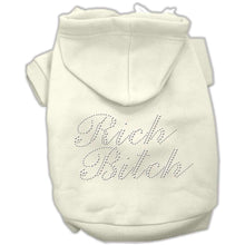 Load image into Gallery viewer, Rich Bitch Rhinestone Hoodies - Petponia