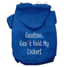 Load image into Gallery viewer, Can't Hold My Licker Screen Print Pet Hoodies - Petponia