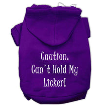 Load image into Gallery viewer, Can't Hold My Licker Screen Print Pet Hoodies - Petponia