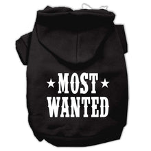 Load image into Gallery viewer, Most Wanted Screen Print Pet Hoodies - Petponia