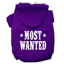 Load image into Gallery viewer, Most Wanted Screen Print Pet Hoodies - Petponia