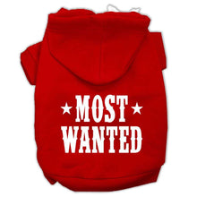 Load image into Gallery viewer, Most Wanted Screen Print Pet Hoodies - Petponia