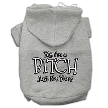Load image into Gallery viewer, Yes Im a Bitch Just not Yours Screen Print Pet Hoodies - Petponia