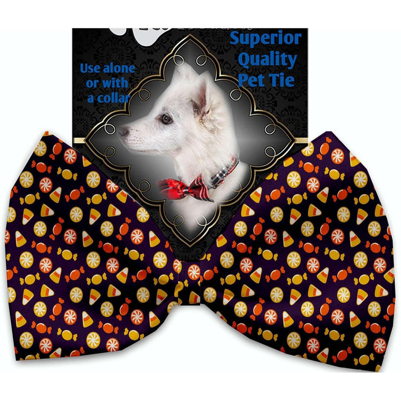 Halloween Candy Confetti Pet Bow Tie