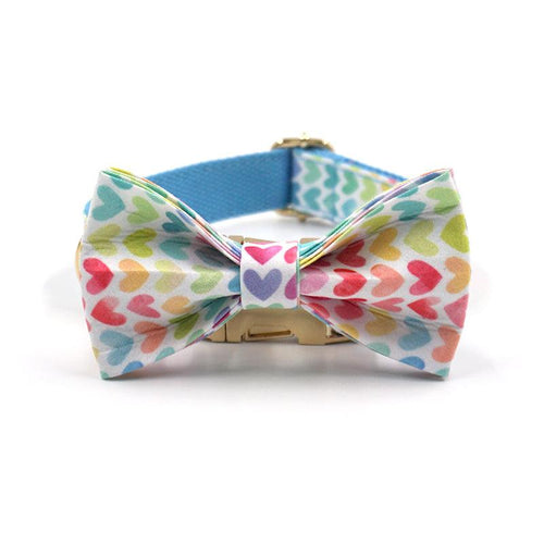 I Woof You Dog Collar with a Bow - Petponia