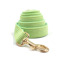 Load image into Gallery viewer, Fresh Lime Green Corduroy Dog Leash - Petponia
