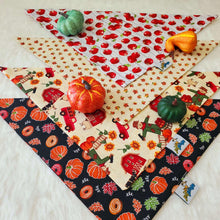 Load image into Gallery viewer, Pumpkins and Donuts Tie on Dog Bandana - Petponia
