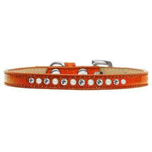 Load image into Gallery viewer, Pearl and Clear Crystal Puppy Ice Cream Collar - Petponia
