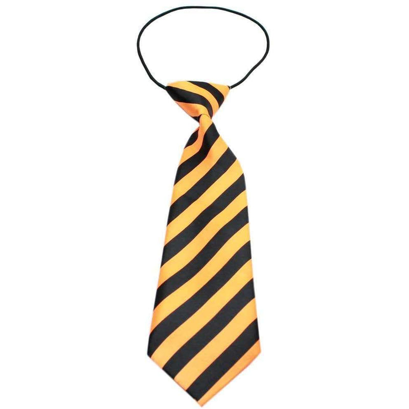 Big Dog Neck Tie Striped Orange