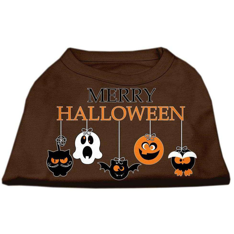 Merry Halloween Pet Shirt - XS / Brown - Small / Brown - Medium / Brown - Large / Brown - XL / Brown - XXL / Brown - XXXL / Brown - 4XL / Brown - 5XL / Brown - 6XL / Brown