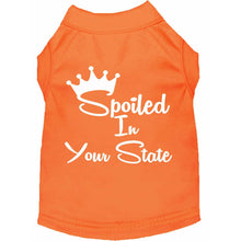 Load image into Gallery viewer, Spoiled in &#39;Your State&#39; Custom Dog Shirt - Petponia
