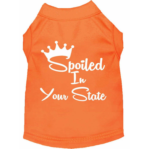 Spoiled in 'Your State' Custom Dog Shirt - Petponia