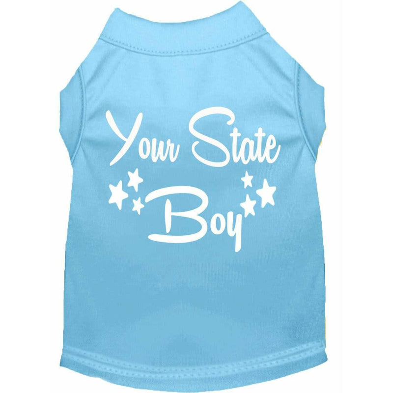 'Your State' Boy Custom Dog Shirt - Petponia