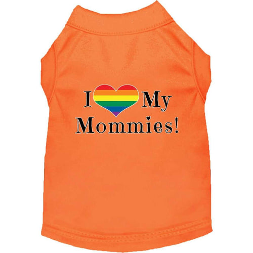 I Heart my Mommies Screen Print Pet Shirt - Petponia