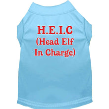 Load image into Gallery viewer, Head Elf In Charge Pet Shirt - Baby Blue / XS - Baby Blue / Small - Baby Blue / Medium - Baby Blue / Large - Baby Blue / XL - Baby Blue / XXL - Baby Blue / XXXL - Baby Blue / 4XL - Baby Blue / 5XL - Baby Blue / 6XL
