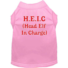 Load image into Gallery viewer, Head Elf In Charge Pet Shirt - Light Pink / XS - Light Pink / Small - Light Pink / Medium - Light Pink / Large - Light Pink / XL - Light Pink / XXL - Light Pink / XXXL - Light Pink / 4XL - Light Pink / 5XL - Light Pink / 6XL
