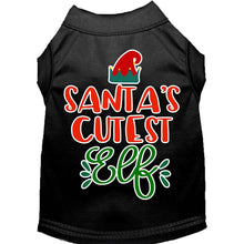 Load image into Gallery viewer, Santa&#39;s Cutest Elf Pet Shirt - Black / XS - Black / Small - Black / Medium - Black / Large - Black / XL - Black / XXL - Black / XXXL - Black / 4XL - Black / 5XL - Black / 6XL
