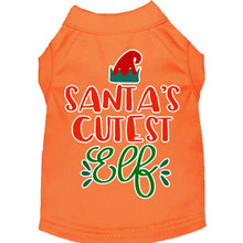 Load image into Gallery viewer, Santa&#39;s Cutest Elf Pet Shirt - Orange / XS - Orange / Small - Orange / Medium - Orange / Large - Orange / XL - Orange / XXL - Orange / XXXL - Orange / 4XL - Orange / 5XL - Orange / 6XL
