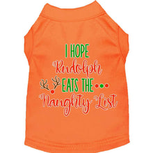 Load image into Gallery viewer, Hope Rudolph Eats Naughty List Pet Shirt - Orange / XS - Orange / Small - Orange / Medium - Orange / Large - Orange / XL - Orange / XXL - Orange / XXXL - Orange / 4XL - Orange / 5XL - Orange / 6XL

