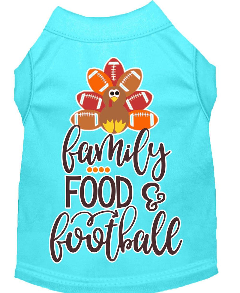 Family Food & Football Thanksgiving Dog Shirt - Petponia