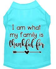 Load image into Gallery viewer, I am What My Family Is Thankful For - Thanksgiving Dog Shirt - Petponia
