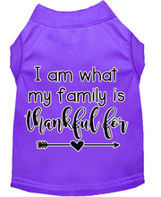Load image into Gallery viewer, I am What My Family Is Thankful For - Thanksgiving Dog Shirt - Petponia
