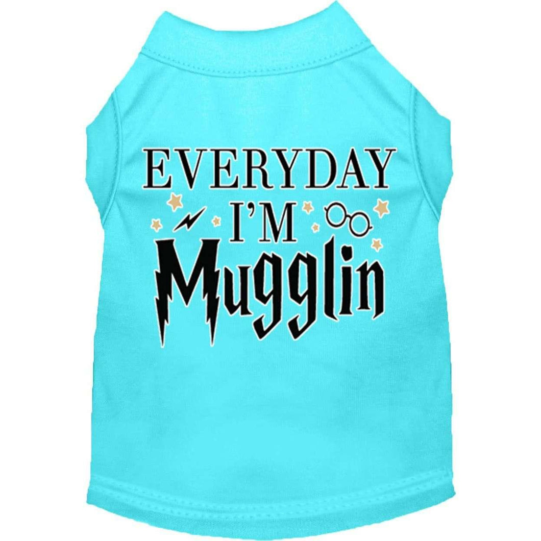 Everyday I'm Mugglin Screen Print Pet Shirt - Petponia